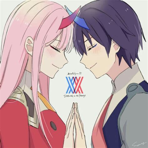 Zero Two Y Hiro Beso  Animated  Uploaded By White