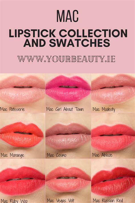 Mac Lipstick Collection And Swatches Https Yourbeauty Ie 2015
