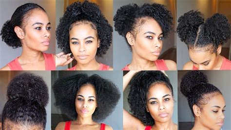 Short hair is trendy, cute, and easy to maintain. 10 QUICK & EASY Natural Hairstyles UNDER 60 Seconds! for ...