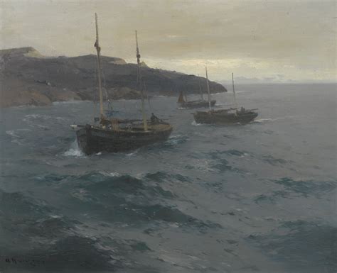 Hanzen Alexei Vasilievich Landscap Maritime Surf Painting