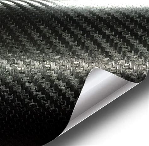Black Carbon Fiber 60 X 10ft 50sq Ft Cast Decal Automotive Use Bubble