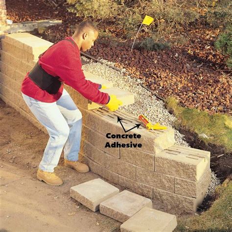 Cinder Block Garden Wall Ideas How To Build A Concrete Retaining Wall