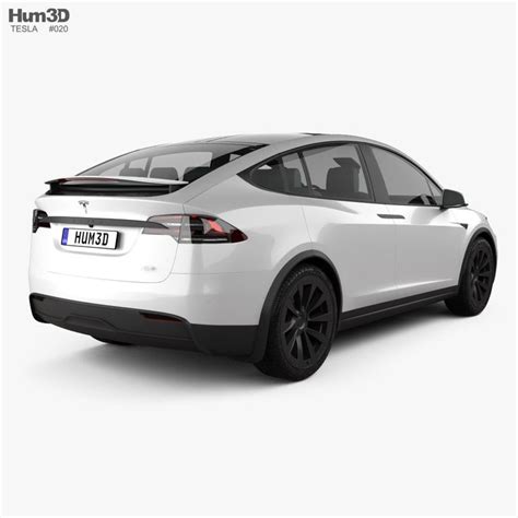 3d Model Of Tesla Model X Plaid 2021 In 2021 Tesla Model X Tesla
