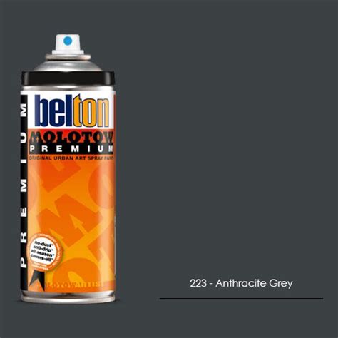 223 Anthracite Grey Spray Paint Satin Semi Gloss Finish 400ml Can