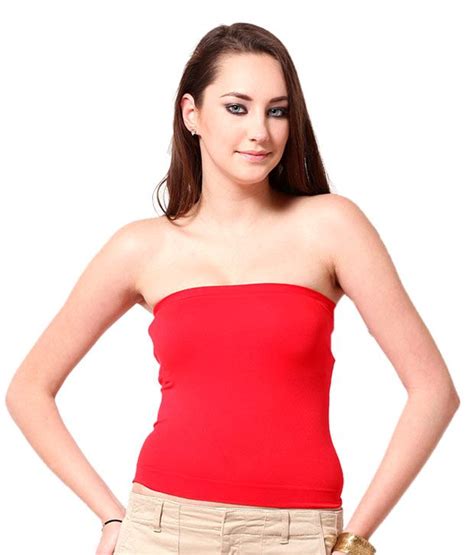 Buy Femella Sexy Red Tube Top Online At Best Prices In India Snapdeal