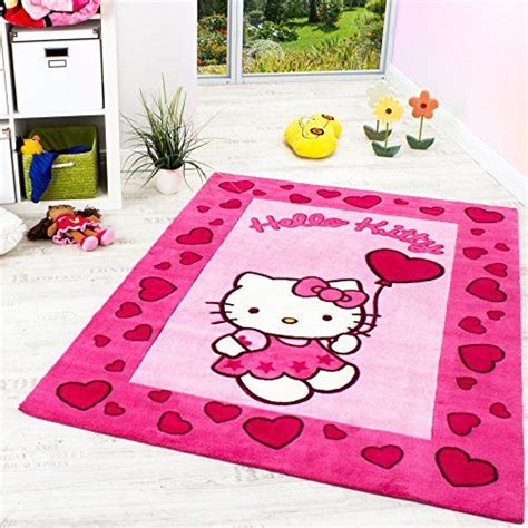 13mm) und dichter verwebung (2700g/qm). Hello Kitty Teppich Kinderzimmer Teppich mit Bordüre und ...