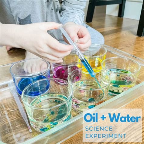 Oil And Water Science Experiment For Kids Busy Toddler Product4kids