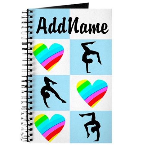 Love Gymnastics Journal Cafepress Gymnastics Custom Notebooks