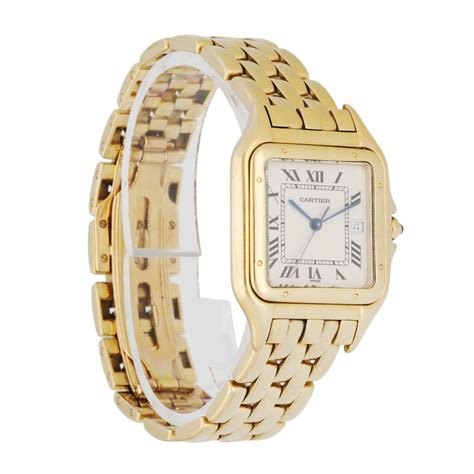 Cartier Panthere 18k Yellow Gold Large Mens Watch