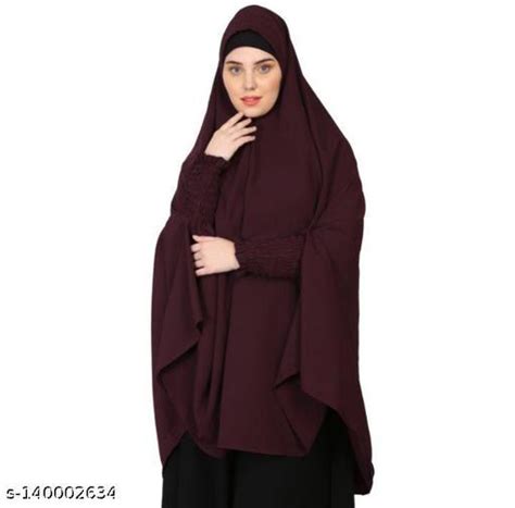Smoking Sleeve Instant Ready To Wear Jilbab Cum Khimer Hijab