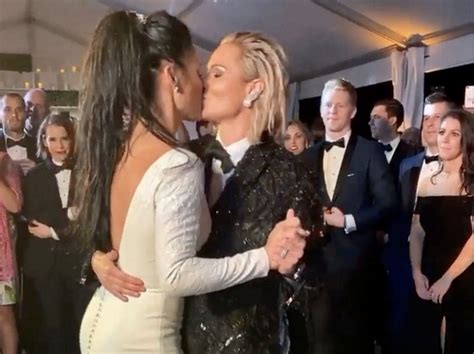 Ali Krieger And Ashlyn Harris Enjoy Their First Dance As A Married Couple They Were Married On