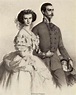 Real couple Franz Josef I and Empress Elisabeth of Austria in 1858 ...