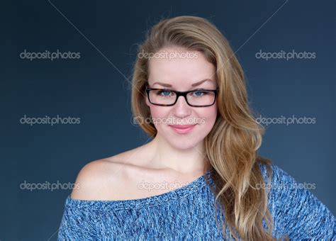Young Woman Wearing Glasses Stock Photo By ©mimagephotos 41104961