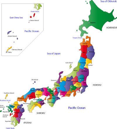 • two thoughtfully designed layouts: Large Printable Map of Japan | Japan Prefecture Map | Japan map, Japan prefectures, Japanese ...