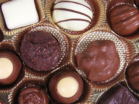 Chocolates De Las Tarjetas Del Día De San Valentín Imagen de archivo