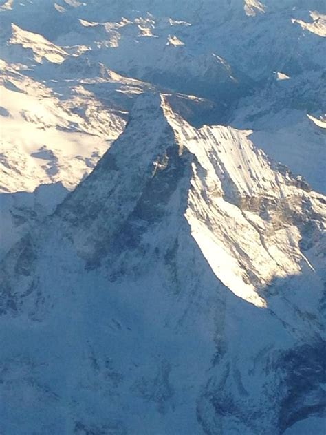 Matterhorn From Above Zermatt Switzerland Matterhorn Scenery