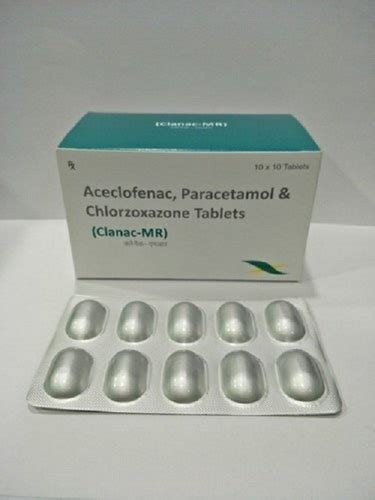 Clanac Mr Tablets Used To Relieve Pain Inflammation And Swelling In