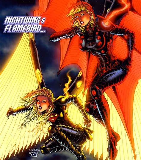 Image Nightwing Flamebird Supergirl Powergirl Superman Wiki