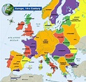 Europe, 14th Century | Europe map, European history, Map
