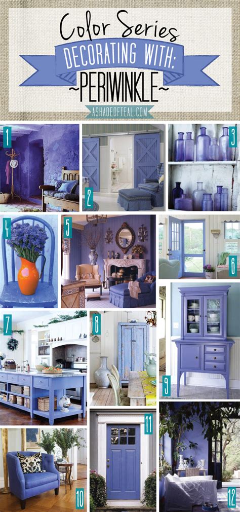 Especially the accents, yet for some reason i never use this color in my home. Color Series; Decorating with Periwinkle