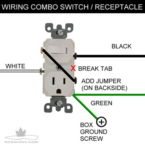 Wiring Switch Schematic Combo Receptacle