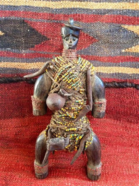 Doll African Tribal Figure Art Wood Hand Carved Namji Namchi Etsy