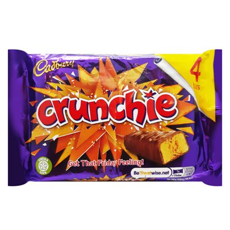 cadbury crunchie 4 bars 104 4g supersavings