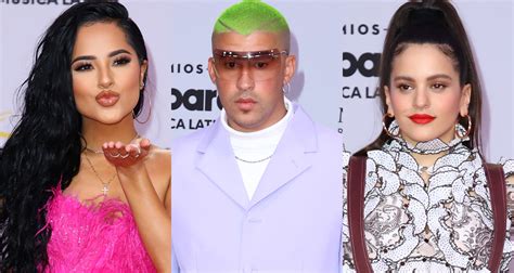 Becky G Bad Bunny And Rosalia Hit Carpet At Latin Billboard Awards 2019