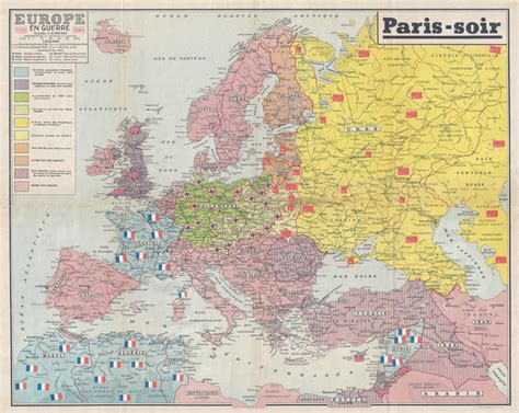 Map Of Europe In 1940 Map With States