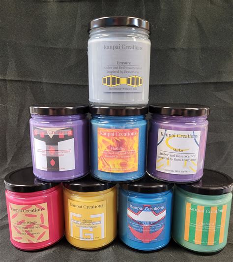 Pro Hero Bundle 8 Scented Candles Anime Candles Etsy