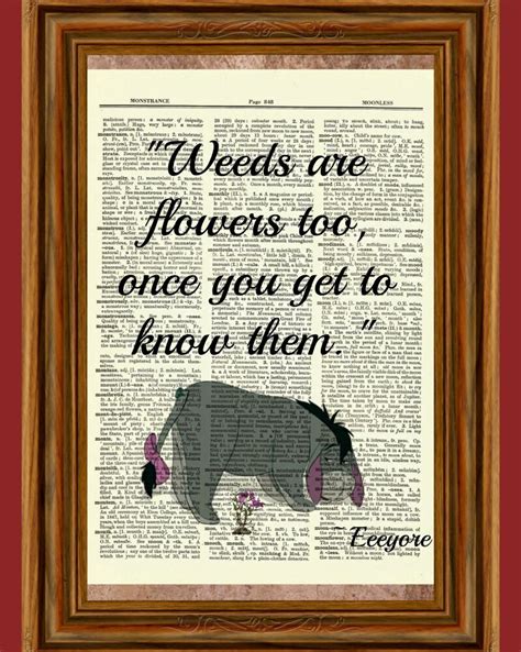Classic pooh artwork used for this framed print. Eeyore Winnie the Pooh Dictionary Art Print Picture Poster ...