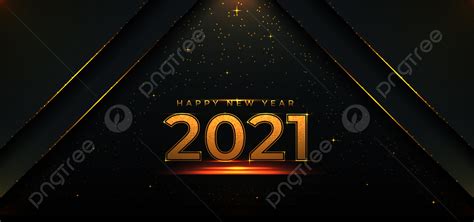 Happy New Year 2021 Background With Overlap Layer And Glitter Dots