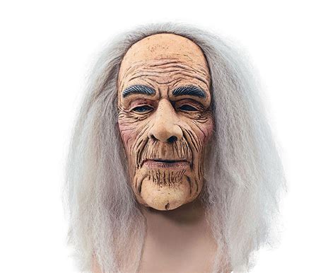 Mens Creepy Old Man Mask And Hair Rubber Masks Male Au