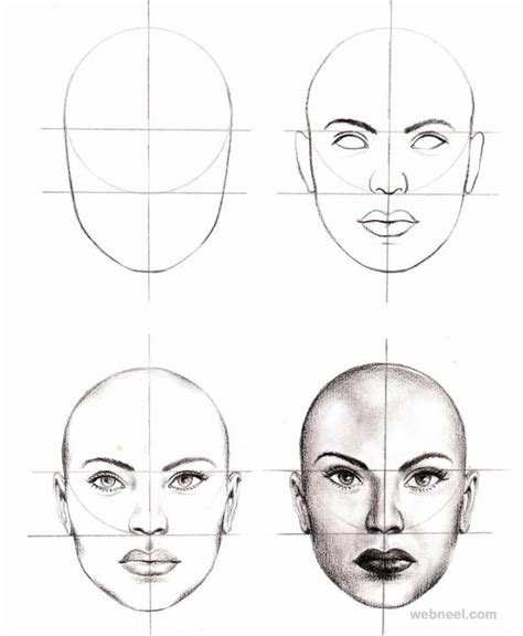 How To Draw A Face 25 Step By Step Drawings And Video