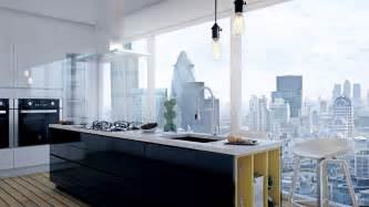 Dining table for kitchen 04. Ultra Modern Modular Kitchen - Ronen Bekerman - 3D Architectural Visualization & Rendering Blog
