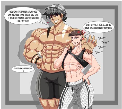 The Six Pack Struggles By Okisuji On Deviantart