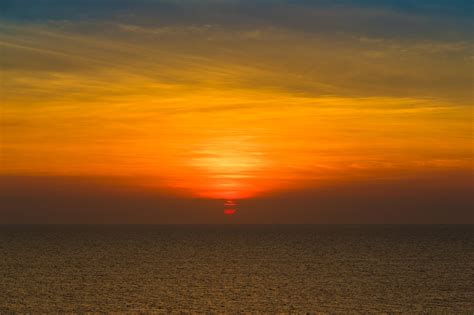 Free Picture Sunset Sea Beach Water Sun Dawn Ocean Dusk