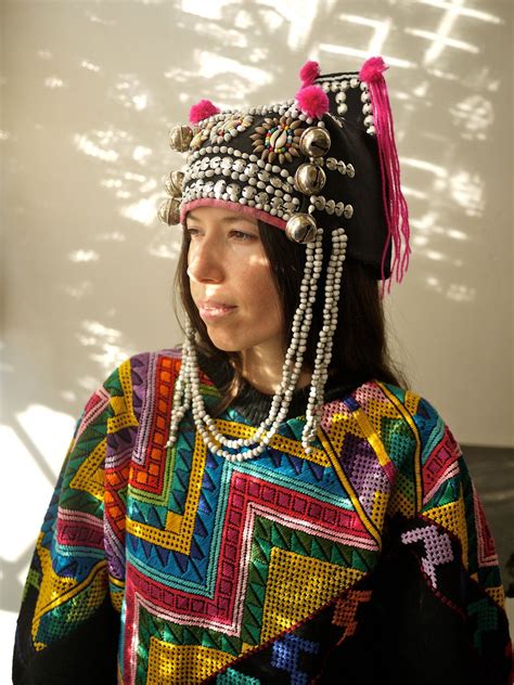 Traditional Hmong Tribe women's dress in Thailand.
