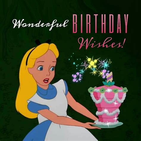 Happy Birthday Alice In Wonderland Heroes Disney Art Disney Disney