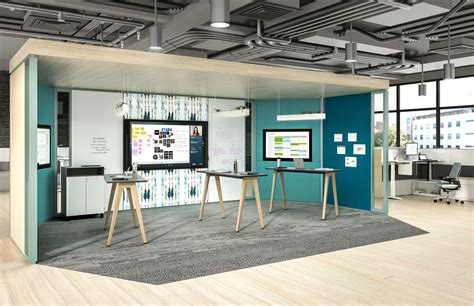 Microsoft And Steelcase Partnership Creative Office Design Workspace