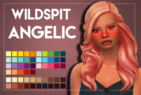 Sims 4 Hairs Weepingsimmer Wildspits Angelic Hair Recolored
