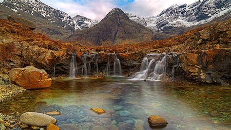 Fairy Pools Isle Of Skye Scotland Desktop Wallpaper Backgrounds Free