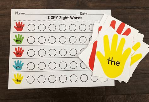 Sight Words Activities For Preschoolers 10 Fun Activities For High