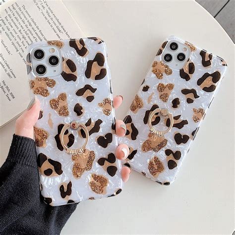 Leopard Print Phone Case For Iphone 12 12 Pro Max Xr Xs Max X Etsy