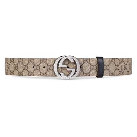 Gucci Reversible Gg Supreme Belt In Natural For Men Save 31 Lyst