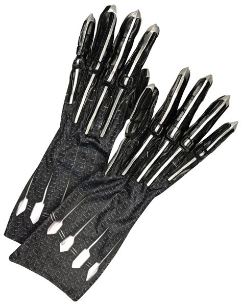 Deluxe Black Panther Gloves Marvel Universe Costume Accessory