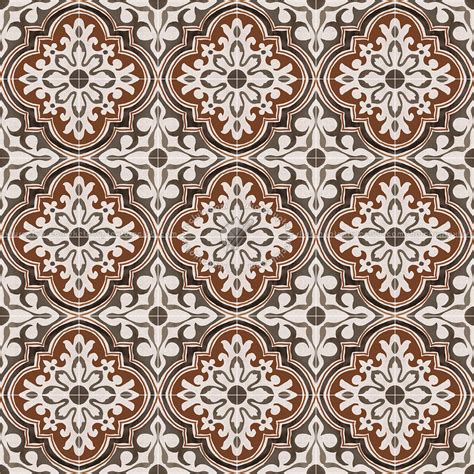Traditional Encaustic Cement Ornate Tile Texture Seamless 13592