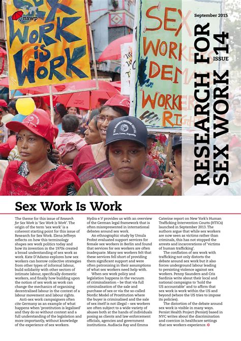 Pdf Sex Worker Politics And The Term Sex Work