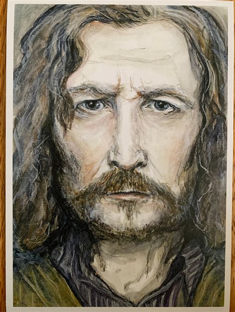 Sirius Black Portrait Print Of Original Etsy