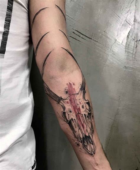 Arm Tattoo Deer Skull Best Tattoo Ideas Gallery